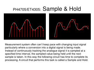 PH4705/ET4305: Sample &amp; Hold