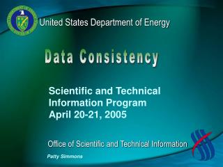 Scientific and Technical Information Program April 20-21, 2005