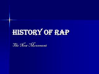 History of Rap