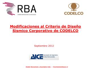 Modificaciones al Criterio de Diseño Sísmico Corporativo de CODELCO