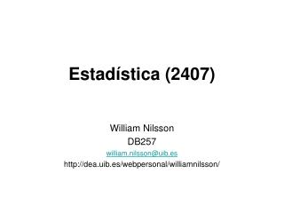 Estadística (2407)