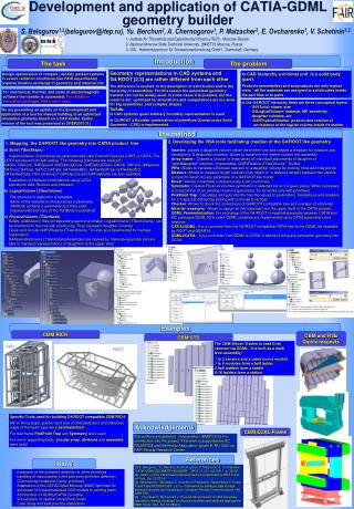 Development and application of CATIA-GDML geometry builder