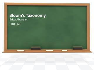 Bloom’s Taxonomy