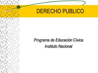 DERECHO PUBLICO