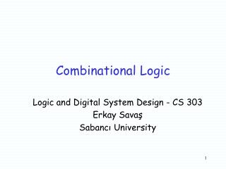 Combinational Logic