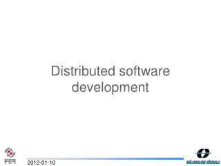Distributed software development