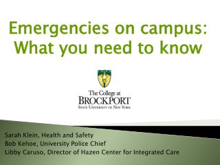 Emergencies on campus: What you need to know