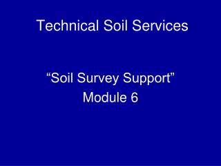 Technical Soil Services