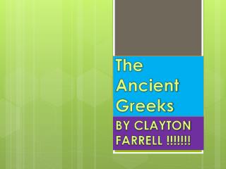 The Ancient Greeks