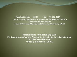 Resolución No. 1615 del 05 Sep 2008