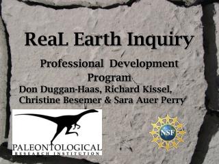 ReaL Earth Inquiry Professional Development Program