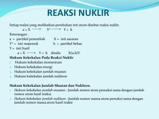 REAKSI NUKLIR