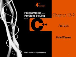 Chapter 12-2 Arrays