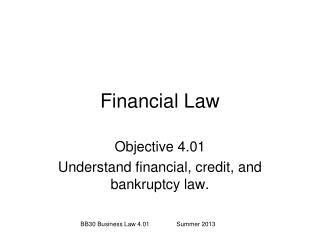 Financial Law