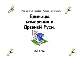Ученик 7 А класса Алиев Муртазали