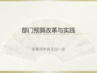 部门预算改革与实践