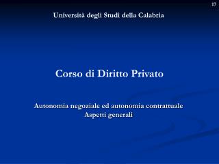 Università degli Studi della Calabria