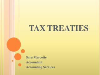 TAX TREATIES