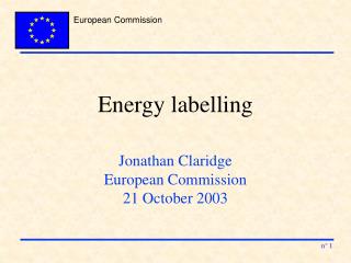Energy labelling