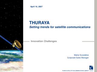 THURAYA Setting trends for satellite communications