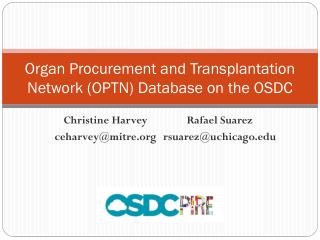 Organ Procurement and Transplantation Network (OPTN) Database on the OSDC