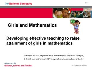 Girls and Mathematics