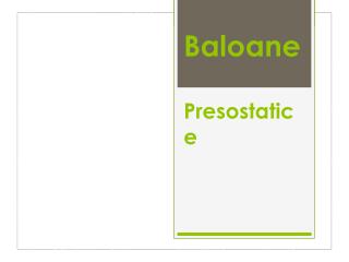 Baloane Presostatice