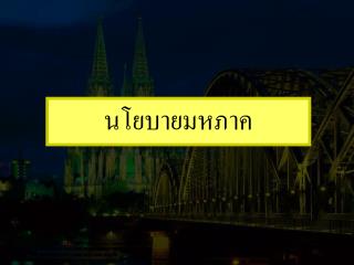 นโยบายมหภาค