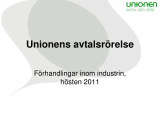 Unionens avtalsrörelse