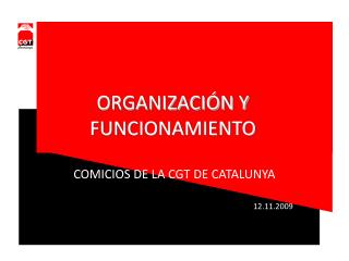 ORGANIZACIÓN Y FUNCIONAMIENTO