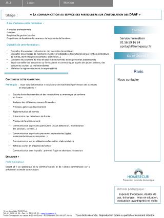 A qui s’adresse cette formation : A tous les professionnels Gardiens Responsable gestion locative