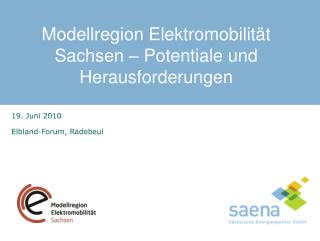 Modellregion Elektromobilität Sachsen