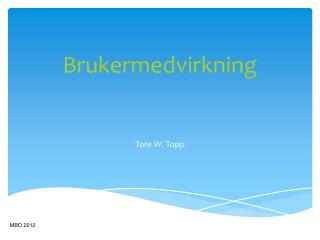 Brukermedvirkning