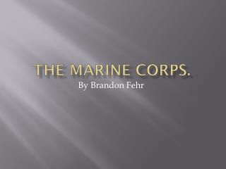 The Marine Corps.