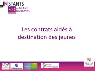 Les contrats aidés à destination des jeunes