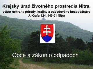 Obce a zákon o odpadoch