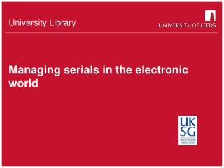 Managing serials in the electronic world