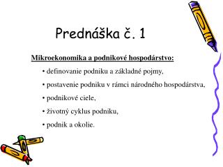 Prednáška č. 1