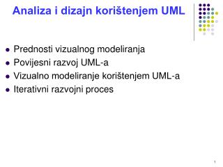 Analiza i dizajn korištenjem UML