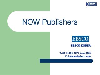NOW Publishers