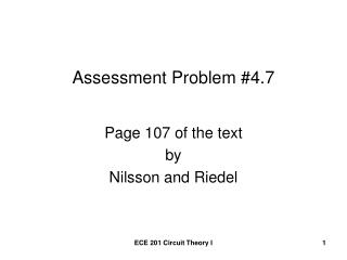 Assessment Problem #4.7