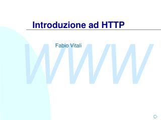 Introduzione ad HTTP