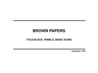 BROWN PAPERS