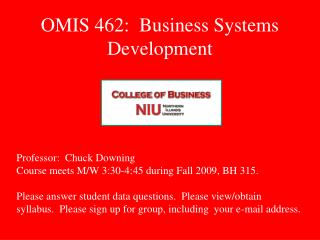 OMIS 462: Business Systems Development