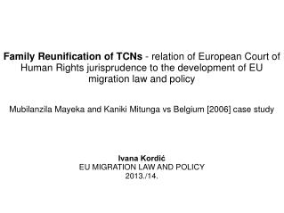 Convention for the Protection of Human Rights and Fundamental Freedoms (ECHR) , 1953.