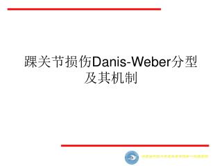 踝关节损伤 Danis-Weber 分型及其机制