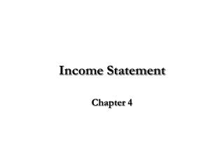 Income Statement