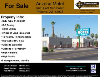 Arizona Motel 2625 East Van Buren Phoenix, AZ 85034