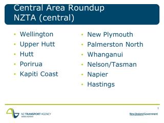 Central Area Roundup NZTA (central)