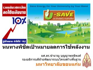 ผศ.ดร.ชำนาญ บุญญา พุทธิพงศ์ รองอธิการบดีฝ่ายพัฒนาระบบโครงสร้างพื้นฐาน มหาวิทยาลัยขอนแก่น